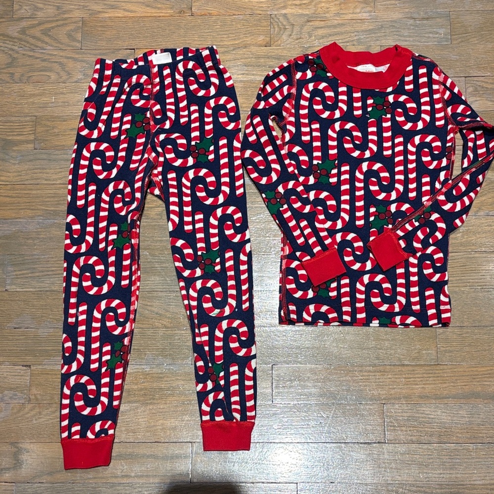 Hanna Andersson Candy Cane PJ Set US 5 / 110